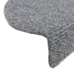 vidaXL Tapis d'escalier auto-adhésif 15 Pièces 65 x 21 x 4 cm Gris clair