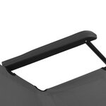 vidaXL Chaises longues pliables 2 Pièces avec repose-pied Acier Gris