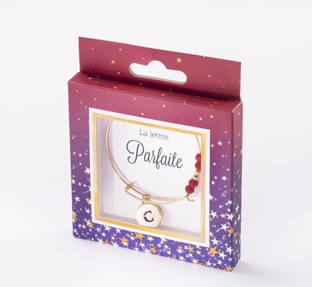 Bracelet  c avec perles rouges