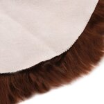 vidaXL Tapis 60 x 90 cm Peau de mouton synthétique Marron