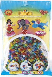 3 000 perles standard (Ø5 mm) mélange transparent