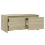 vidaXL Table basse Chêne Sonoma 90x50x41 5 cm Aggloméré