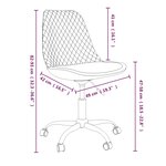 vidaXL Chaises pivotantes à manger lot de 4 Rouge bordeaux Tissu