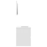 vidaXL Ensemble de meubles de salle de bain Blanc Aggloméré