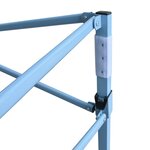 vidaXL Tente de réception pliable avec 4 parois 3x4 m Acier Blanc
