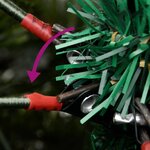 vidaXL Sapin de Noël pré-éclairé et pommes de pin vert 225cm PVC et PE