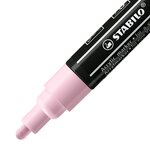 Marqueur pointe moyenne FREE acrylic T300 rose poudré STABILO