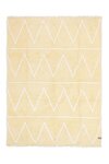 Tapis coton motif Z - jaune - 120 x 160