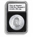 Paquet de 5 capsules leuchtturm everslab pour monnaies de 38 mm de diamètre (342045)