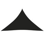 vidaXL Voile de parasol Tissu Oxford triangulaire 5x5x6 m Noir