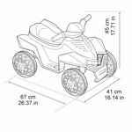 Feber quad jouet électrique racy 6v rouge