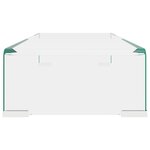 vidaXL Meuble TV / pour moniteur 60 x 25 x 11 cm Verre transparent