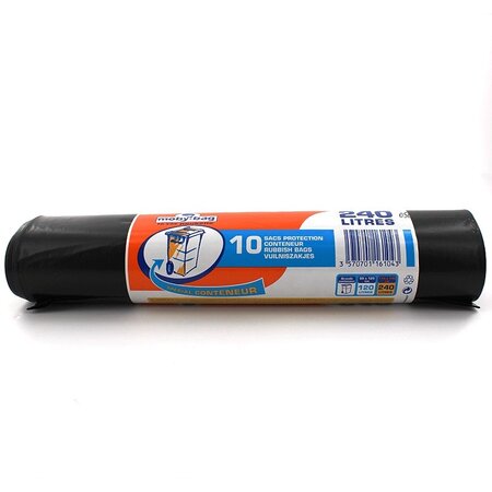 10 sacs poubelle conteneur 240 litres - moby-bag