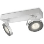 Philips myliving plafonnier led "clockwork" 2x4 5 w argenté 531724816