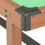 vidaXL Table de billard 4 pieds 122x61x76 cm Marron