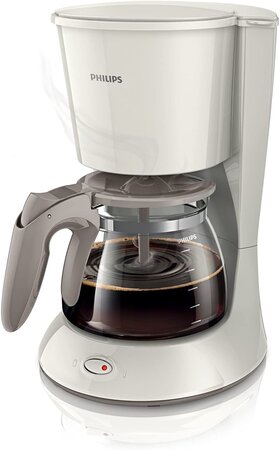 Cafetière Électrique De 1,2L 1000W Blanc