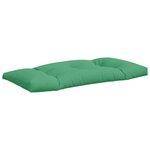 vidaXL Coussins de palette 2 Pièces vert tissu