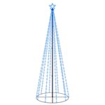 vidaXL Arbre de Noël cône 310 LED Bleues 100x300 cm