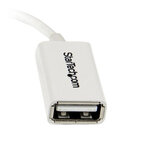 Startech.com câble adaptateur micro usb vers usb host otg de 12cm - mâle / femelle - blanc
