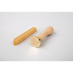 Kit Sceaux Etoile  2 5cm ø  or  1xtampon  1 cire à 12g  Boite 1kit