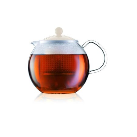BODUM ASSAM Théiere piston filtre plastique 1,5L blanc