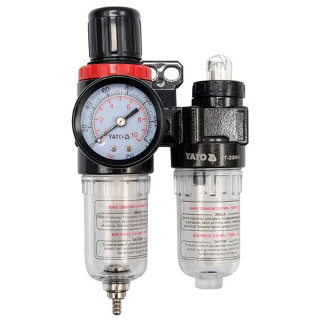 YATO Régulateur et lubrificateur pour filtre à air 6 3 mm YT-2384