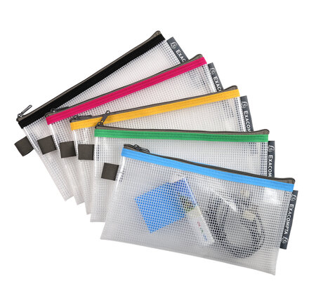 Pochette À Fermeture Éclair En Plastique Souple - X 10 - Exacompta