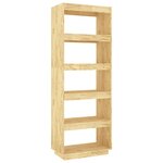 vidaXL Bibliothèque/Séparateur de pièce 60x35x167 cm Pin massif
