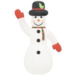 vidaXL Bonhomme de neige gonflable avec LED 370 cm