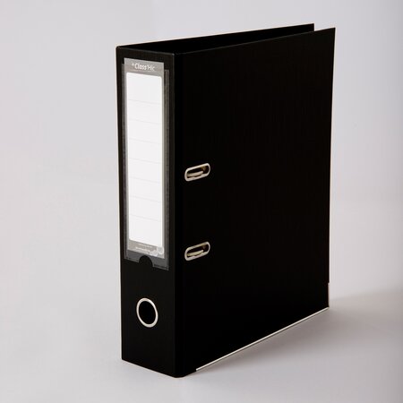 Lot de 10 Classeurs A4 Class'Hic NOIR haut de gamme - dos 8 cm - marque enveloppebulle