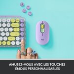 Clavier sans fil logitech pop keys mécanique avec touches emoji personnalisables  bluetooth ou usb  design compact durable - menthe