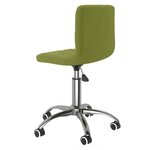 vidaXL Chaises pivotantes à manger lot de 2 vert clair velours