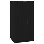 vidaXL Ensemble de meubles TV 5 Pièces Noir Bois d'ingénierie