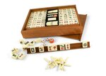 Coffret en bois de mah-jong luxe