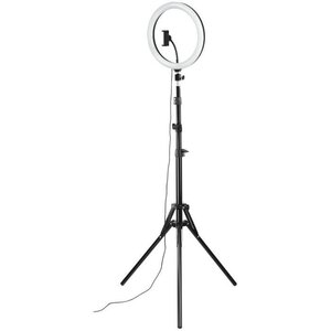 Hama anneau lumineux led + trépied 30 cm - spotlight steady 120 – ringlight smartphone et tablette (00004643)