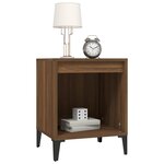 vidaXL Table de chevet Chêne marron 40x35x50 cm