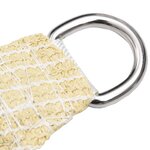 vidaXL Voile d'ombrage 160 g/m² Beige 3x3 m PEHD