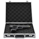 Vidaxl mallette pour arme à feu aluminium abs noir