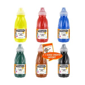 Lot de 6 flacons en 250 ml Encre de Chine CLÉOPÂTRE