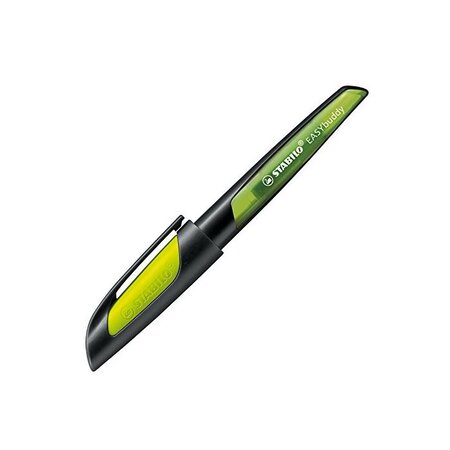 Stylo-plume easybuddy plume l spéciale gaucher noir/jaune stabilo