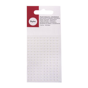 Perle de pluie autocollante Ø3mm Blanc 120 pièc.