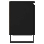 vidaXL Tables de chevet 2 Pièces noir 40x30x50 cm bois d'ingénierie