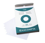 Étui De 100 Fiches - Bristol Ligné Non Perforé 148x210mm - X 10 - Exacompta