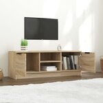vidaXL Meuble TV Chêne sonoma 102x35x36 5 cm Bois d'ingénierie
