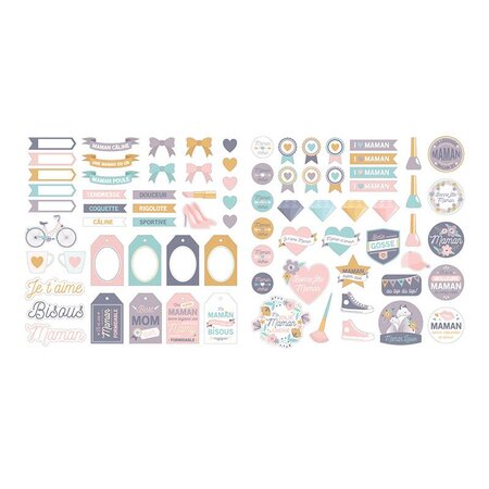 79 Die-Cuts Papier Maman