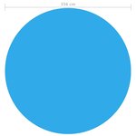 vidaXL Couverture de piscine Bleu 356 cm PE
