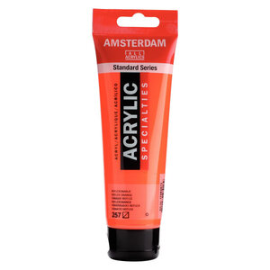 Peinture acrylique en tube - orange reflex -120ml - amsterdam