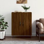 vidaXL Buffet chêne marron 69 5x34x90 cm bois d'ingénierie