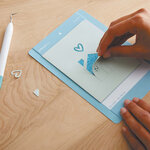 8 Cartes adhésives et enveloppes Marine - Cricut