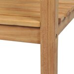 vidaXL Banc de jardin 228 cm Bois de teck solide